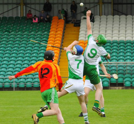 Action from the senior hurling league game against MacCumhaill's.