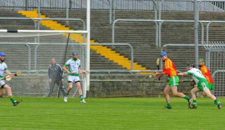 Action from the senior hurling league game against MacCumhaill's.