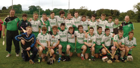 Action from the minor hurling league game against Buncrana.