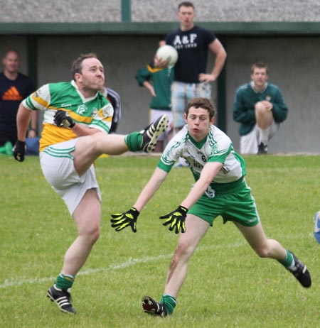 Action from the intermediate reserve championship game against Buncrana.