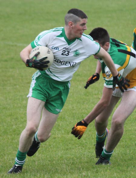 Action from the intermediate reserve championship game against Buncrana.