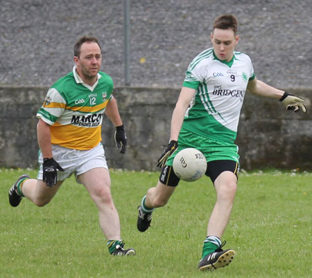 Action from the intermediate reserve championship game against Buncrana.