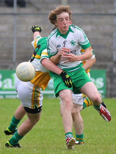 Action from the intermediate reserve championship game against Buncrana.