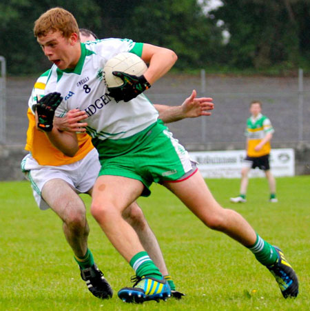 Action from the intermediate reserve championship game against Buncrana.