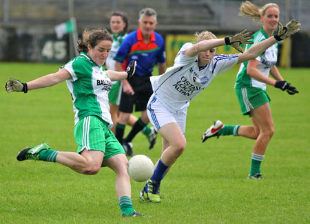 Action from the ladies senior championship match between Aodh Ruadh and Glencar Manorhamilton.