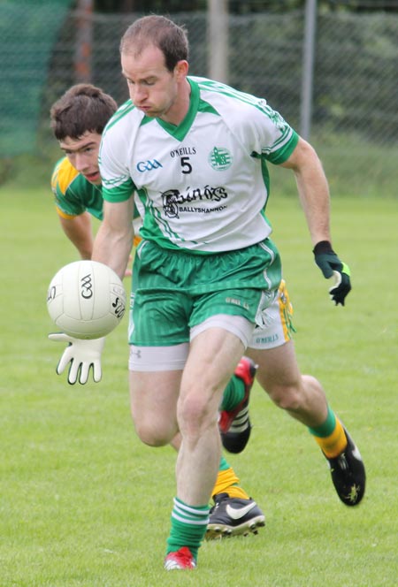 Action from the intermediate championship game between Aodh Ruadh and Buncrana.