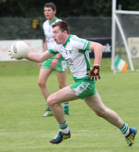 Action from the intermediate championship game between Aodh Ruadh and Buncrana.