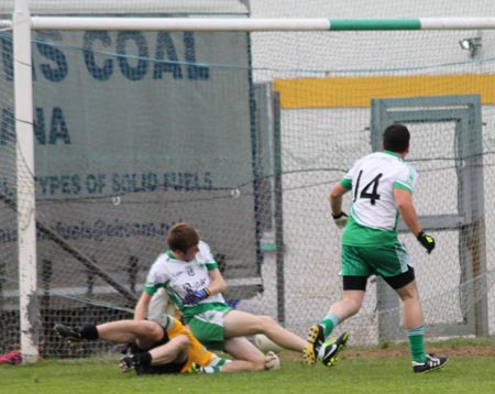 Action from the intermediate championship game between Aodh Ruadh and Buncrana.