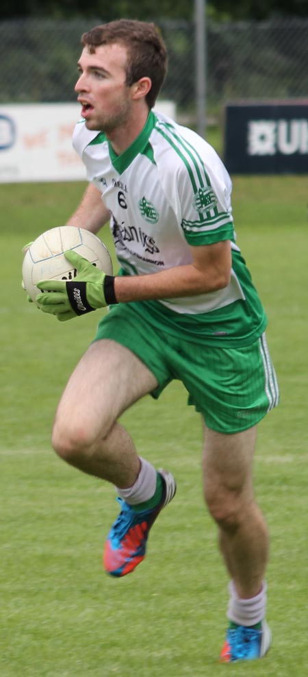 Action from the intermediate championship game between Aodh Ruadh and Buncrana.