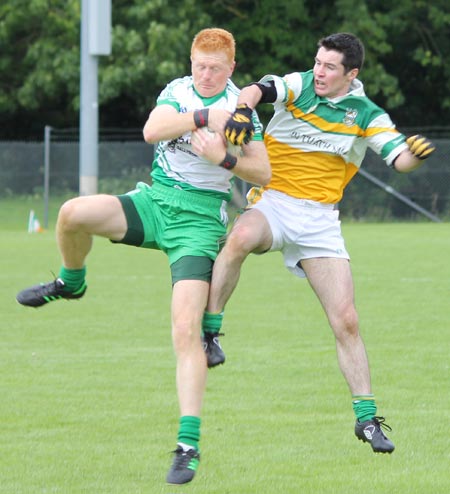 Action from the intermediate championship game between Aodh Ruadh and Buncrana.