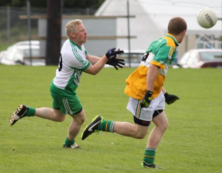 Action from the intermediate championship game between Aodh Ruadh and Buncrana.