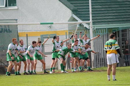 Action from the intermediate championship game between Aodh Ruadh and Buncrana.