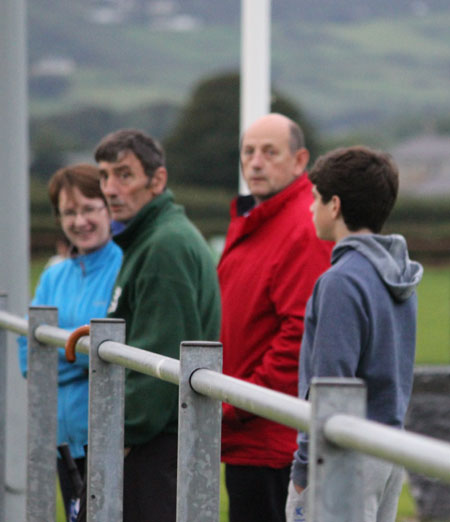 Action from the under 21 B Championship game between Aodh Ruadh and Carndonagh.