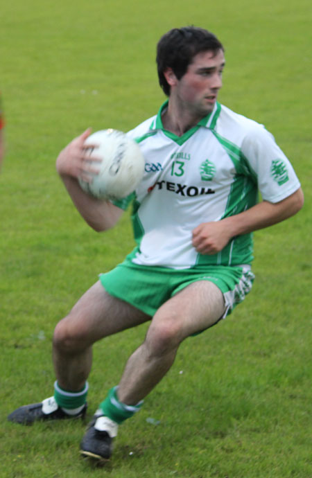 Action from the under 21 B Championship game between Aodh Ruadh and Carndonagh.