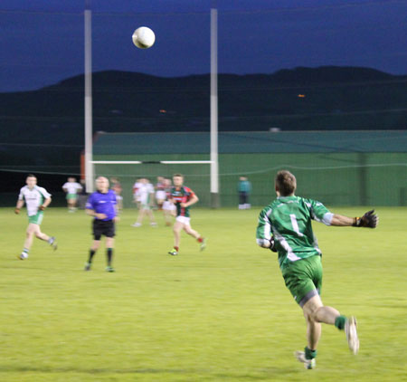 Action from the under 21 B Championship game between Aodh Ruadh and Carndonagh.