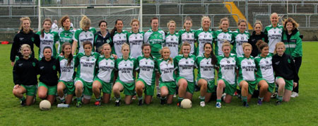 Action from the intermediate ladies final between Aodh Ruadh and Milford.