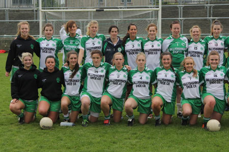 Action from the intermediate ladies final between Aodh Ruadh and Milford.