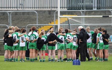 Action from the intermediate ladies final between Aodh Ruadh and Milford.