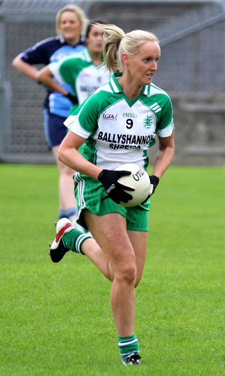 Action from the intermediate ladies final between Aodh Ruadh and Milford.