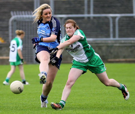 Action from the intermediate ladies final between Aodh Ruadh and Milford.