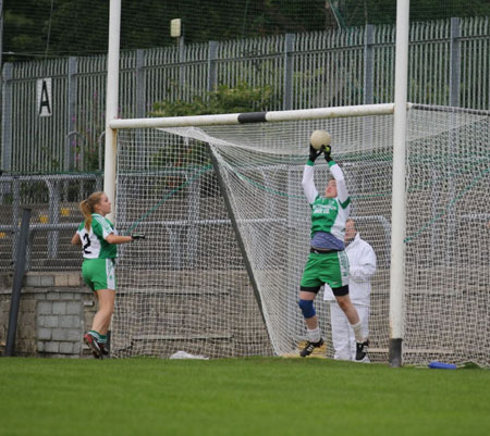 Action from the intermediate ladies final between Aodh Ruadh and Milford.