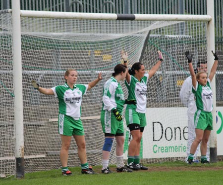 Action from the intermediate ladies final between Aodh Ruadh and Milford.