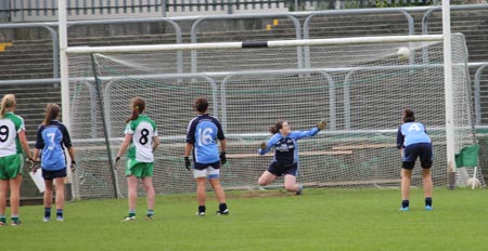 Action from the intermediate ladies final between Aodh Ruadh and Milford.