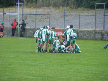 Peter Horan getting his team in a huddle.