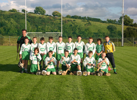 Aodh Ruadh under 12s with manager Peter Horan and selector, John Rooney.