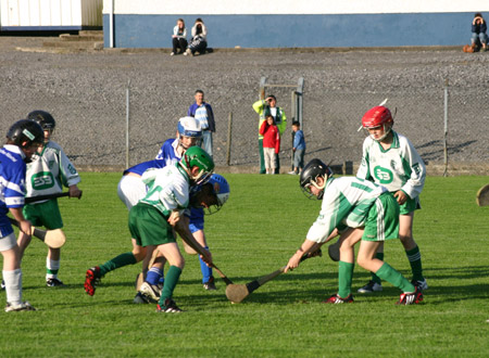 The midfield battle between Aodh Ruadh and Four Masters.
