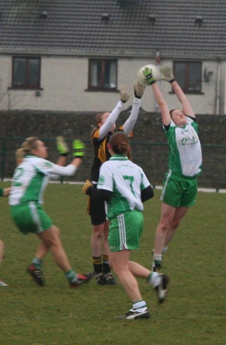 Aodh Ruadh ladies in action against Malin.