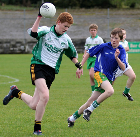 Action from the Bakery Cup final.