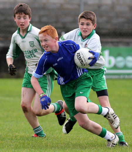 Action from the Bakery Cup final.