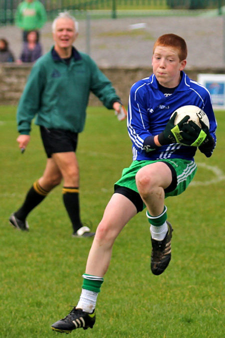 Action from the Bakery Cup final.