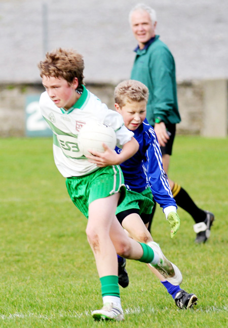 Action from the Bakery Cup final.