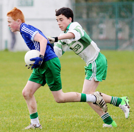 Action from the Bakery Cup final.