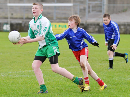 Action from the Bakery Cup final.