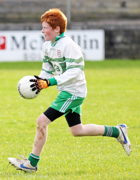 Action from the Bakery Cup final.