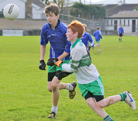 Action from the Bakery Cup final.