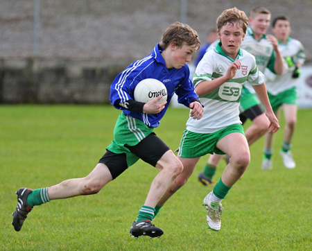 Action from the Bakery Cup final.