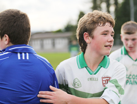 Action from the Bakery Cup final.