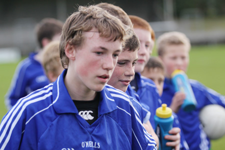 Action from the Bakery Cup final.