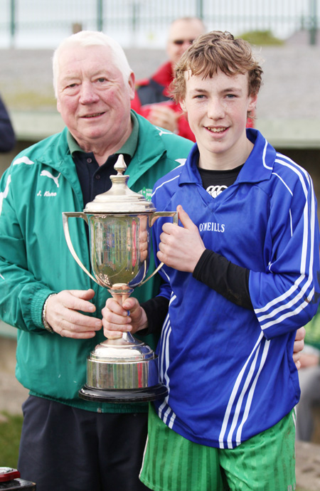 Action from the Bakery Cup final.