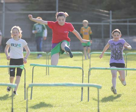 Action from the 2011 community games in Father Tierney Park.