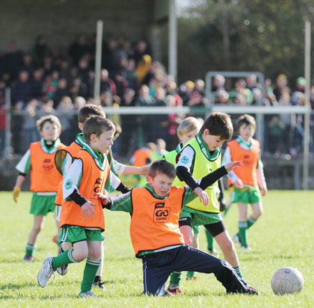 Action from the minigames at half time between Donegal and Mayo.