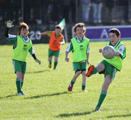 Action from the minigames at half time between Donegal and Mayo.