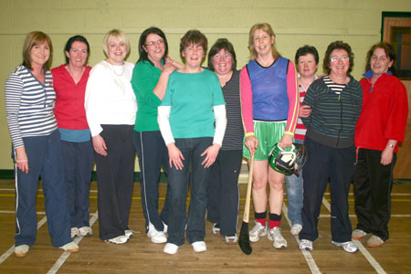 The glamour girls who proved they were great sports by taking part in the Hurl-A-Thon.