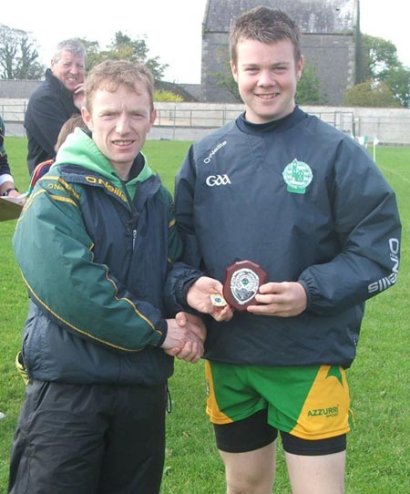 Under 14 skills winner, Conor Kennedy.