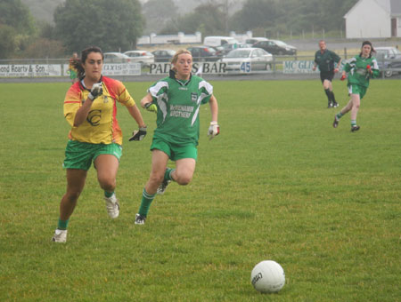 Action from the Ladies Intermediate Final.