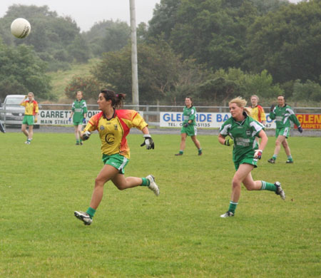 Action from the Ladies Intermediate Final.